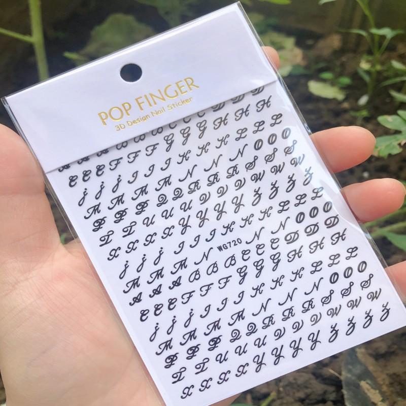 Stickers & Decals Summer Mixed Color English Alphabet Nail DIY Random Simple Decoration Manicure Sliders For Nails Art Designer Letters