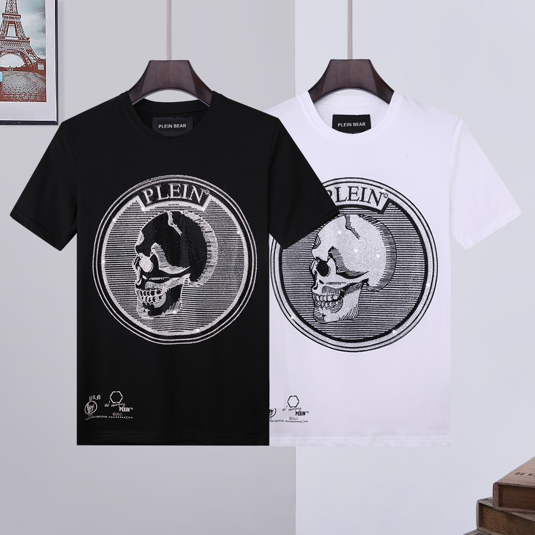 PLEIN BEAR T SHIRT Mens Designer Tshirts Rhinestone Skull Men T-shirts Classical High Quality Hip Hop Streetwear Tshirt Casual Top Tees PB 16146, White;black
PLEIN BEAR T SHIRT Mens Designer Tshirts Rhinestone Skull Men T-shirts Classical High Quality Hip Hop Streetwear Tshirt Casual Top Tees PB 16146, White;black