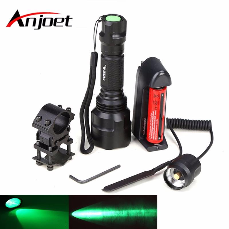 Anjoet Hunting Torch Flash Light Green Spotlight Q5 LED ON/OFF Mode With Gun Clip Remote Pressure Switch 18650 Charge Flashlights Torches
Anjoet Hunting Torch Flash Light Green Spotlight Q5 LED ON/OFF Mode With Gun Clip Remote Pressure Switch 18650 Charge Flashlights Torches