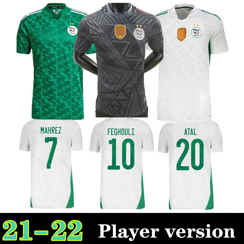 Player version Maillot Algerie 2020 2021 Soccer Jersey Home Away MAHREZ BOUNEDJAH FEGHOULI BENNACER ATAL 20 21 Algeria Maillot de Foot, Image
Player version Maillot Algerie 2020 2021 Soccer Jersey Home Away MAHREZ BOUNEDJAH FEGHOULI BENNACER ATAL 20 21 Algeria Maillot de Foot, Image