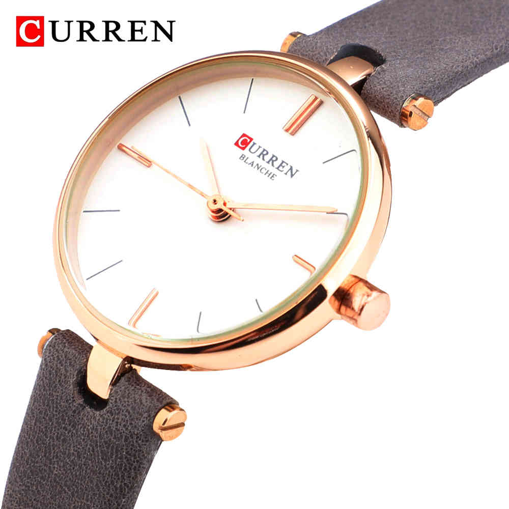 CURREN Luxury Brand Fashion Ladies Watches Leather Quartz Analog Watch Women Casual Thin Female Wristwatches Reloj Mujer 210517, Grey
CURREN Luxury Brand Fashion Ladies Watches Leather Quartz Analog Watch Women Casual Thin Female Wristwatches Reloj Mujer 210517, Grey