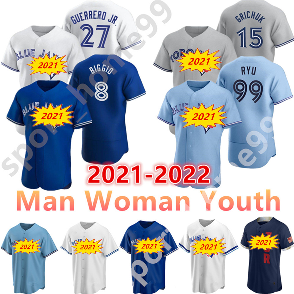 21 22 Custom Toronto 27 Vladimir Guerrero Jr. Jersey 15 Randal Grichuk 11 Bo Bichette 4 George Springer 8 Cavan Biggio 2021 2022 Mens Woman Youth Kids Baseball Jerseys, Color 16
21 22 Custom Toronto 27 Vladimir Guerrero Jr. Jersey 15 Randal Grichuk 11 Bo Bichette 4 George Springer 8 Cavan Biggio 2021 2022 Mens Woman Youth Kids Baseball Jerseys, Color 16