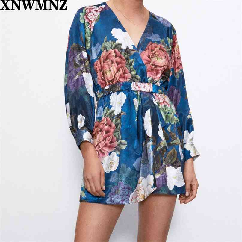 women Vintage short printed jumpsuit female casual V-neck playsuit long sleeve Elastic waist Ruffled hem back Buttoned 210520, Multi
women Vintage short printed jumpsuit female casual V-neck playsuit long sleeve Elastic waist Ruffled hem back Buttoned 210520, Multi