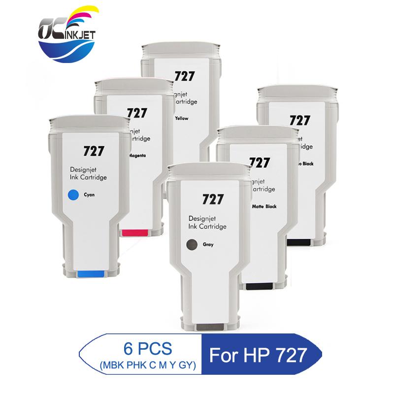 For 727 Compatible Ink Cartridge 6 Pieces DesignJet T920 T1500 T2500 T930 T1530 T2530 Inkjet Printer Cartridges
For 727 Compatible Ink Cartridge 6 Pieces DesignJet T920 T1500 T2500 T930 T1530 T2530 Inkjet Printer Cartridges