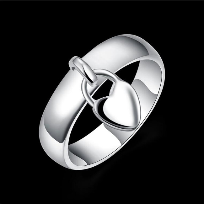 women's sterling silver plated Heart lock ring GSSR133 fashion 925 silver plate rings
women's sterling silver plated Heart lock ring GSSR133 fashion 925 silver plate rings
