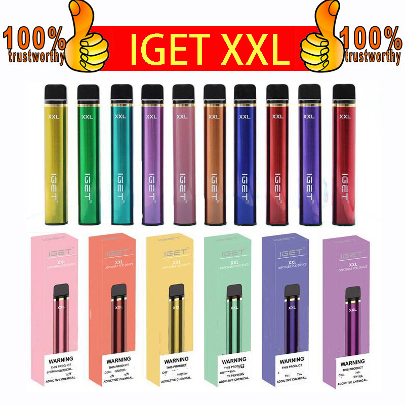 100% original Iget XXL 1800 Puffs Disposable Vapes Pen Pod Device Kit Local Vape starter Kit disposable e cigarettes VS Iget Plus Max Shion Iget King
100% original Iget XXL 1800 Puffs Disposable Vapes Pen Pod Device Kit Local Vape starter Kit disposable e cigarettes VS Iget Plus Max Shion Iget King
