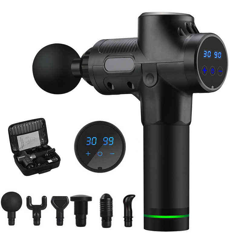 Deep Tissue Muscle Massage Gun Body Shoulder Back Neck Massager Exercising Athletes Relaxation Slimming Shaping Pain Relief H1224
Deep Tissue Muscle Massage Gun Body Shoulder Back Neck Massager Exercising Athletes Relaxation Slimming Shaping Pain Relief H1224