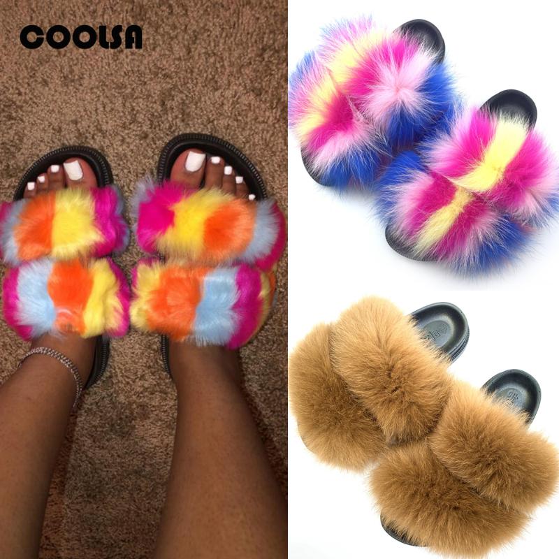 Slippers Amazing Fur Sandals Shoes Women Real Slides Flat Furry Flip Flops Fashion Rainbow Plush, Black
Slippers Amazing Fur Sandals Shoes Women Real Slides Flat Furry Flip Flops Fashion Rainbow Plush, Black