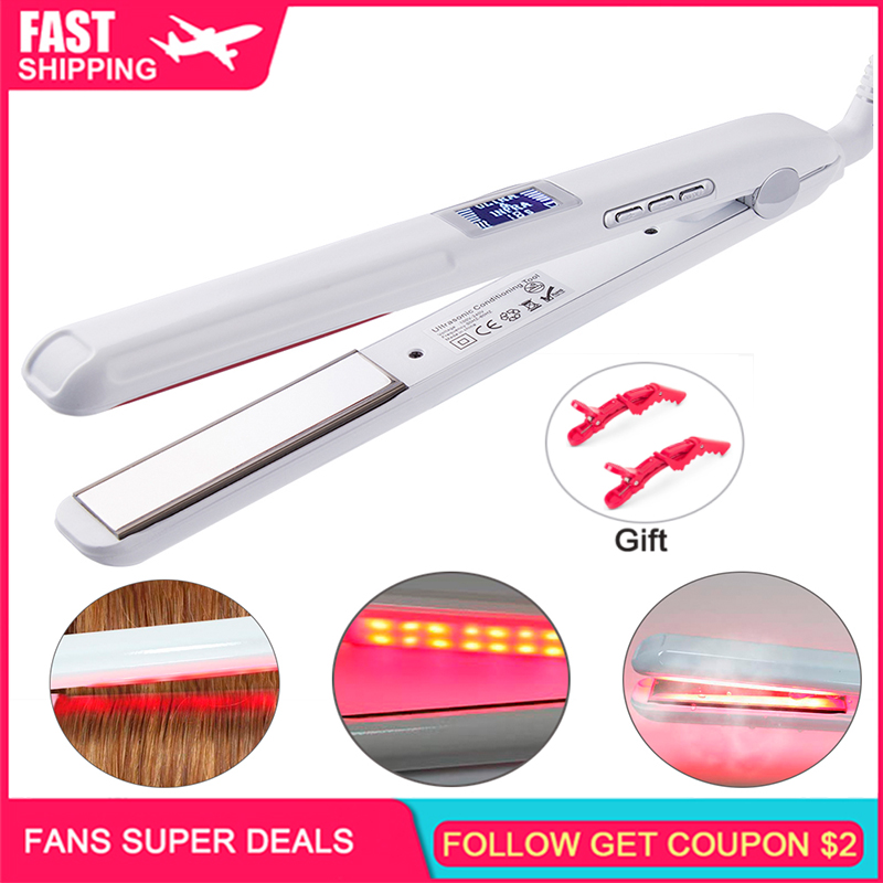 2 in 1 Flat Iron Professional Ceramic Hair Straightening Ultrasonic Infrared Cold Ironing Splint Fast Styling LCD Display
2 in 1 Flat Iron Professional Ceramic Hair Straightening Ultrasonic Infrared Cold Ironing Splint Fast Styling LCD Display