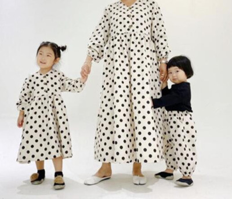 Baby Girls Polka Dot Dress Clothes Spring Party Pure Cotton Princess 210429