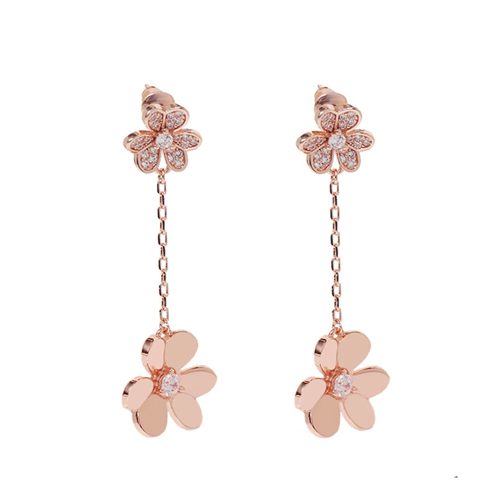 VAN 18K Gold Fashion Four-leaf Clover/Three Leaf Dangle Clover Flower Long Cleef Earrings with Diamonds for Women&Girls Wedding Valentine�, Silver
VAN 18K Gold Fashion Four-leaf Clover/Three Leaf Dangle Clover Flower Long Cleef Earrings with Diamonds for Women&Girls Wedding Valentine�, Silver