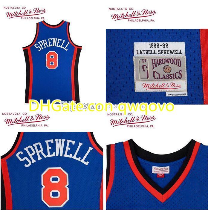 Mens Basketball New York Knicks 8 Latrell Sprewell Mitchell & Ness 1998-99 Hardwoods Classics Authentic Jersey, Black;red
Mens Basketball New York Knicks 8 Latrell Sprewell Mitchell & Ness 1998-99 Hardwoods Classics Authentic Jersey, Black;red