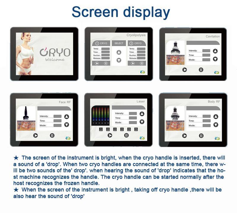 Loss weight Cryo Fat Freezing Machine 7 Handles Cryolipolysis