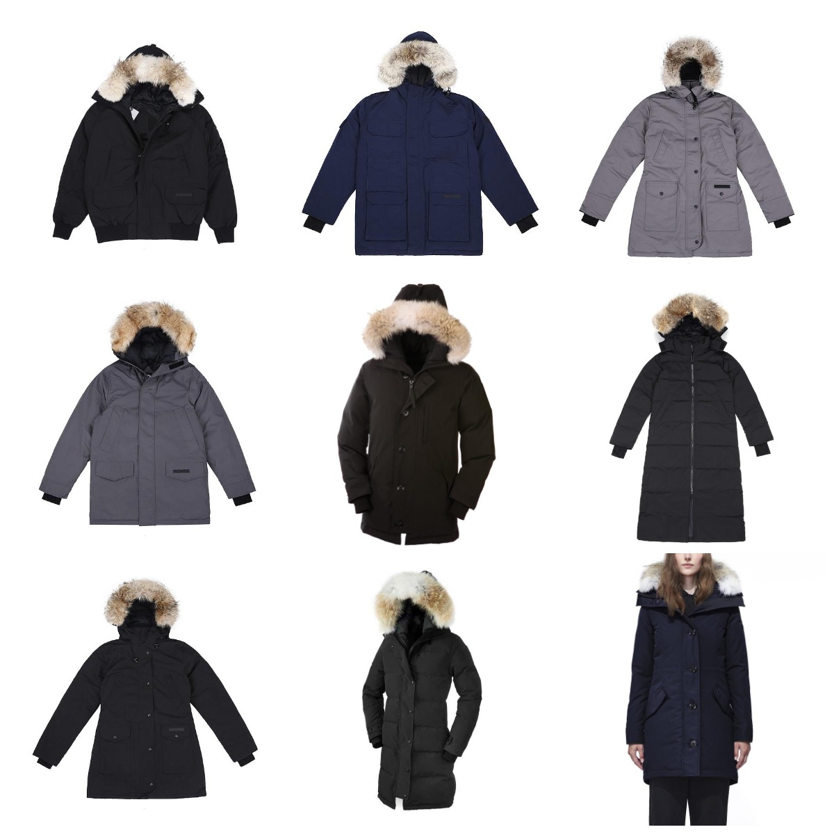 (Free EU VAT)French Canada Men Women Winter Down Jacket Thick Wolf Fur Loose Mid-Length With Hood Zippers Coat Clssic Fashion Windproof Cold, Black
(Free EU VAT)French Canada Men Women Winter Down Jacket Thick Wolf Fur Loose Mid-Length With Hood Zippers Coat Clssic Fashion Windproof Cold, Black