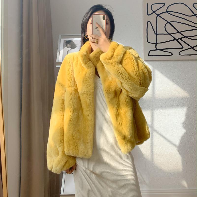 Women's Fur & Faux Short Rex Coat Stand Collar Thick Warm Jackets Women 2021 Winter Imported Whole Skin Jacket, Black
Women's Fur & Faux Short Rex Coat Stand Collar Thick Warm Jackets Women 2021 Winter Imported Whole Skin Jacket, Black