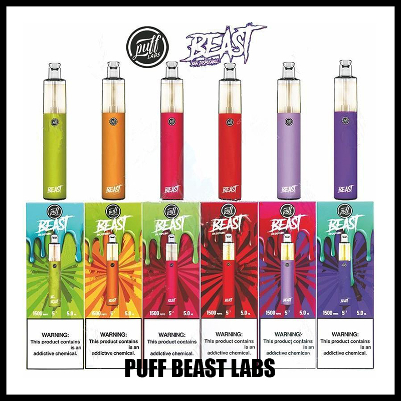 New Puff Labs Beast Bar Disposable 1500Puffs Vape Pen 5.0ml Pre-Filled Pods Cartridge Vapor Top Battery Sub Ohm Coil e Cigarettes Vaporizers
New Puff Labs Beast Bar Disposable 1500Puffs Vape Pen 5.0ml Pre-Filled Pods Cartridge Vapor Top Battery Sub Ohm Coil e Cigarettes Vaporizers