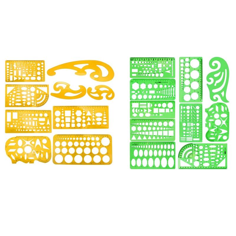 Gift Sets 9 Pcs Architecture Drawing Templates Technical Drafting Stencils Tool With 10 Measuring Circle Template
Gift Sets 9 Pcs Architecture Drawing Templates Technical Drafting Stencils Tool With 10 Measuring Circle Template