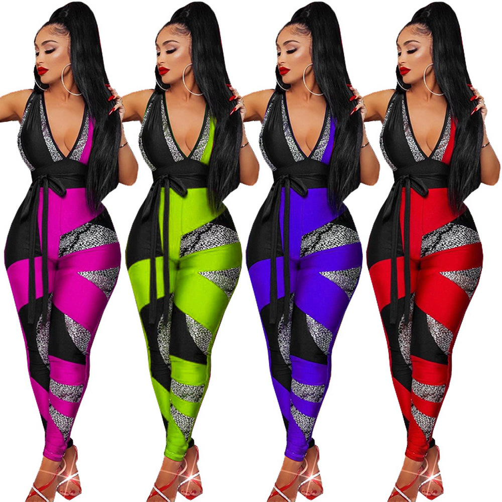 Streetwear Color Blocking Rompers Womens Jumpsuit 2021 Sleeveless Deep V Neck One Piece Overall Summer Bow Tie Party Body Suits, Red
Streetwear Color Blocking Rompers Womens Jumpsuit 2021 Sleeveless Deep V Neck One Piece Overall Summer Bow Tie Party Body Suits, Red