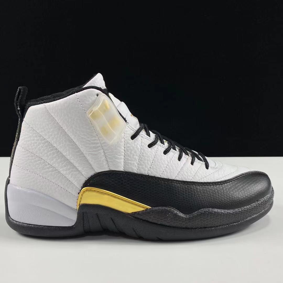 authentic jumpman 12 royalty basketball designer shoes 12s white metallic gold black luxurys designers sneakers size 7-13 ship with box
authentic jumpman 12 royalty basketball designer shoes 12s white metallic gold black luxurys designers sneakers size 7-13 ship with box