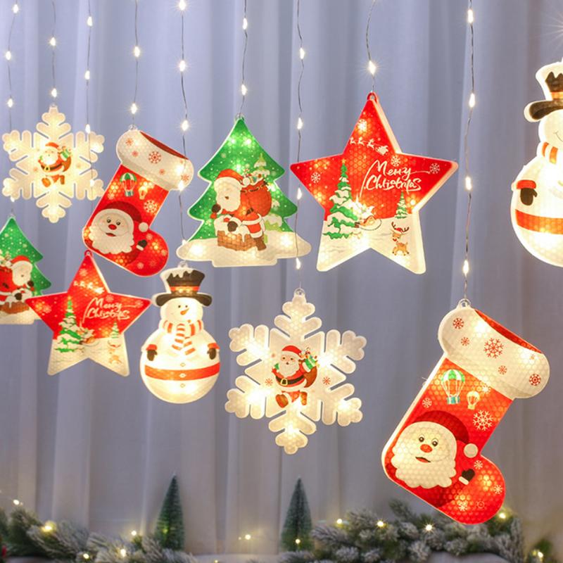 Christmas Decorations Curtain LED String Lights Window Decoration USB Hanging Light For Xmas Tree Home Bedroom Windows
Christmas Decorations Curtain LED String Lights Window Decoration USB Hanging Light For Xmas Tree Home Bedroom Windows