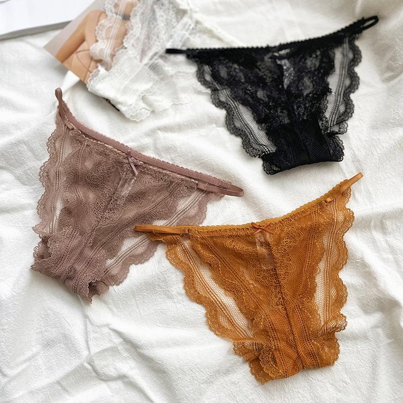 Women' Panties Sexy Thin Belt Full Lace Briefs Breathable Comfortable Underwear Ladies Floral Pantys Underpants
Women' Panties Sexy Thin Belt Full Lace Briefs Breathable Comfortable Underwear Ladies Floral Pantys Underpants