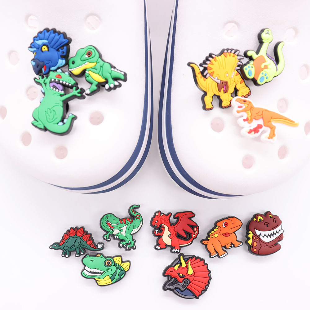 Wholesale MOQ 100PCS+ Animals Dinosaur Cool Cartoon Shoe Charm Part Decorations Shoes Accessories Jibbitz for Croc Charms Backpack Wristband, White;pink
Wholesale MOQ 100PCS+ Animals Dinosaur Cool Cartoon Shoe Charm Part Decorations Shoes Accessories Jibbitz for Croc Charms Backpack Wristband, White;pink