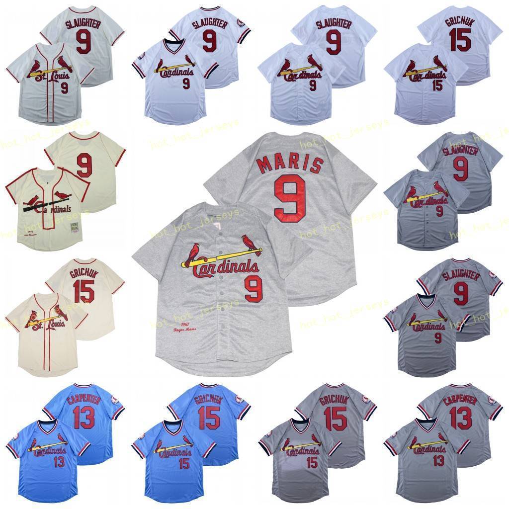 Retired 9 Enos Slaughter Baseball Jersey 13 Matt Carpenter 14 Ken Boyer 15 Randal Grichuk Mccarve 1946 Vintage Retro Cooperstown Mesh Stitch, Blue;black
Retired 9 Enos Slaughter Baseball Jersey 13 Matt Carpenter 14 Ken Boyer 15 Randal Grichuk Mccarve 1946 Vintage Retro Cooperstown Mesh Stitch, Blue;black