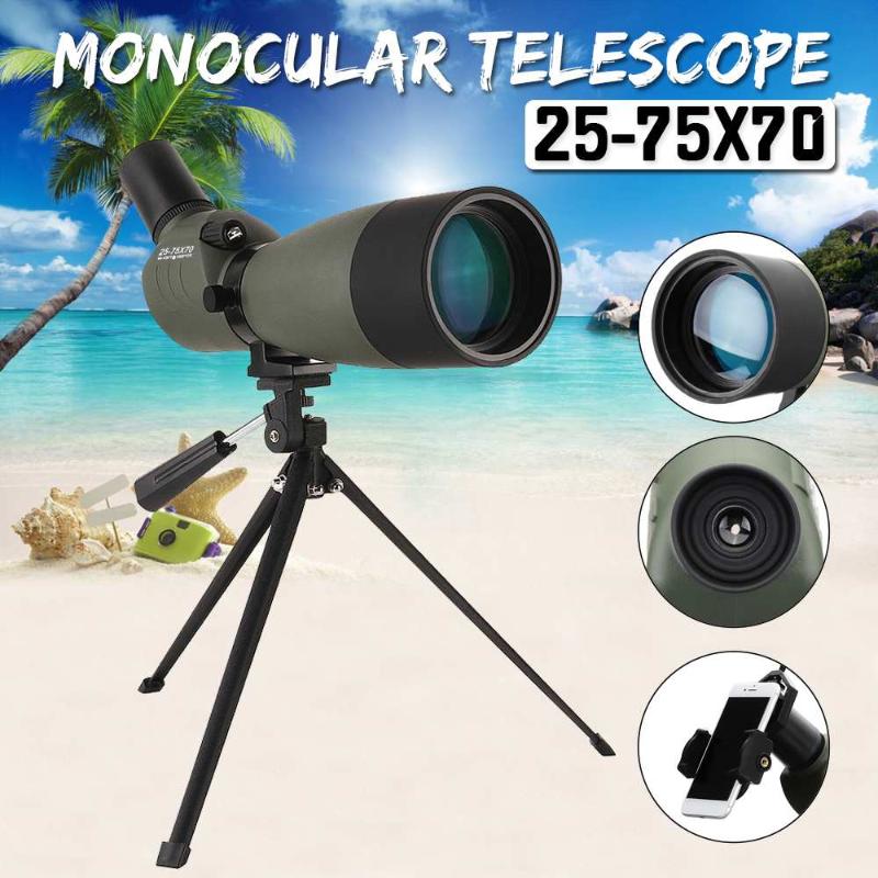 Telescopes 25-75x70 HD Lens Monocular Telescope Tripod CellPhone Clip Night Vision Outdoor Support Mobile Phone Shooting
Telescopes 25-75x70 HD Lens Monocular Telescope Tripod CellPhone Clip Night Vision Outdoor Support Mobile Phone Shooting