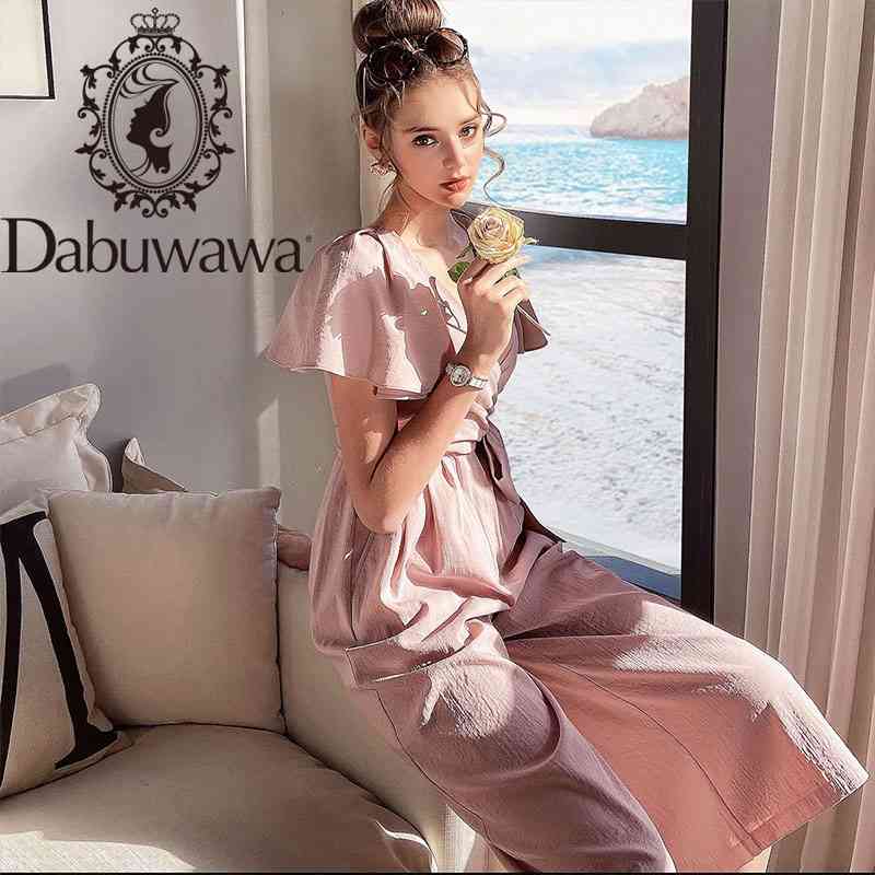 Dabuwawa Vintage Deep V-Neck Wide Leg Jumpsuit Women High Waist Long Trousers High Street Puff Sleeve Jumpsuits Female DT1BJP008 210520, Pink
Dabuwawa Vintage Deep V-Neck Wide Leg Jumpsuit Women High Waist Long Trousers High Street Puff Sleeve Jumpsuits Female DT1BJP008 210520, Pink