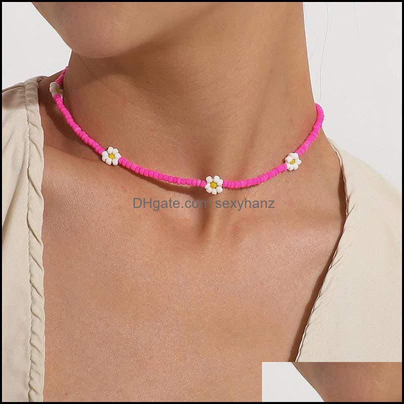Necklaces & Pendants Jewelry Chokers 1Pcs Colorf Flower Choker Fashion Adjustable Cute Bead Necklace Beaded Summer Bohemia Drop Delivery 202
Necklaces & Pendants Jewelry Chokers 1Pcs Colorf Flower Choker Fashion Adjustable Cute Bead Necklace Beaded Summer Bohemia Drop Delivery 202
