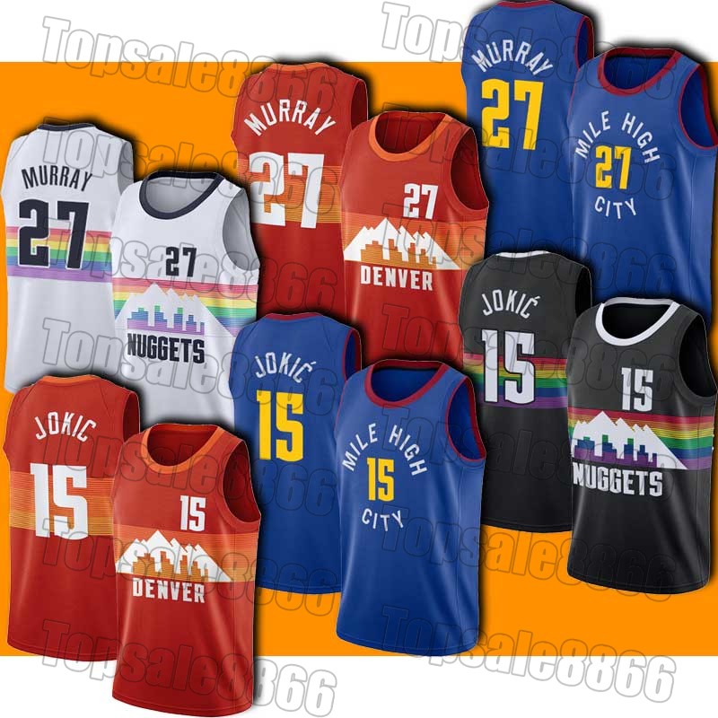 Nikola 15 Basketball Jokic Jersey Jamal 27 Murray Jerseys Denvers City Basketball Uniform, Black;red
Nikola 15 Basketball Jokic Jersey Jamal 27 Murray Jerseys Denvers City Basketball Uniform, Black;red