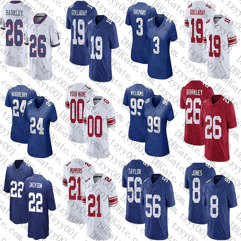26 Saquon Barkley 19 Kenny Golladay Custom Football Jerseys 92 Michael Strahan 22 Adoree' Jackson 97 Dexter Lawrence 54 Blake Martinez 78 Andrew Thomas 11 Phil Simms, Youth
26 Saquon Barkley 19 Kenny Golladay Custom Football Jerseys 92 Michael Strahan 22 Adoree' Jackson 97 Dexter Lawrence 54 Blake Martinez 78 Andrew Thomas 11 Phil Simms, Youth