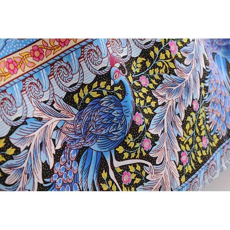 BOHO Lace up V neck Floral Peacock Print Maxi Long Cotton Dress Ethnic Woman Bandage Sleeve Dresses Holiday Vestido 210429