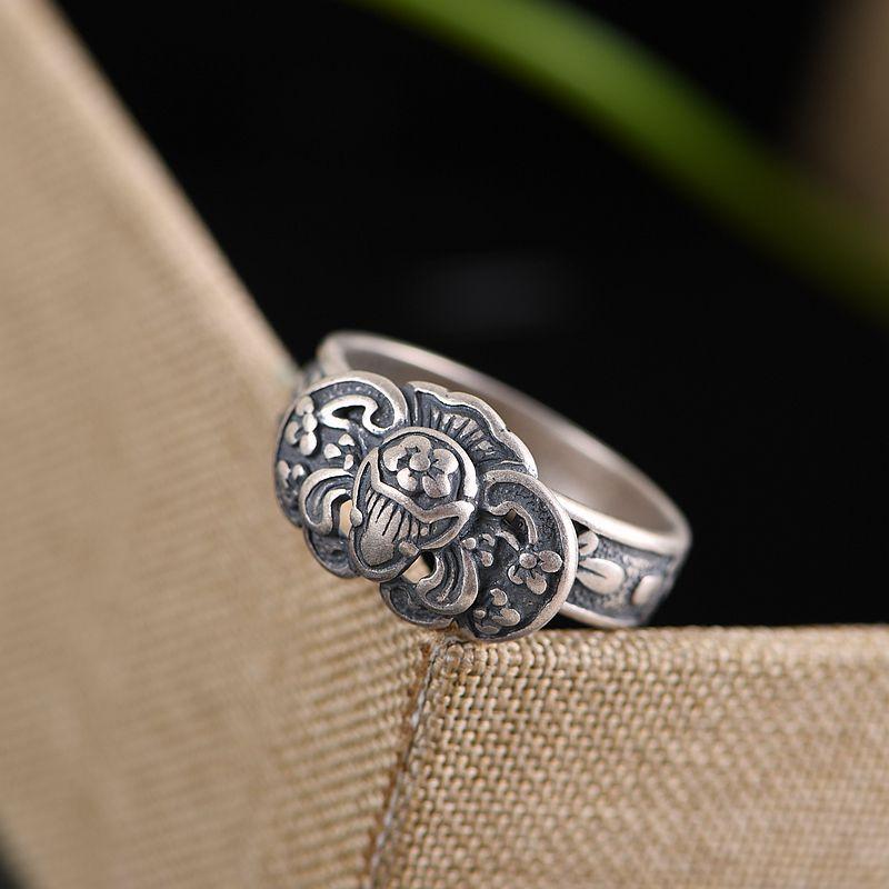 Cluster Rings FNJ Matte Fu Lucky Ring 925 Silver Original Pure S925 Sterling For Women Jewelry Open Adjustable Size Flower
Cluster Rings FNJ Matte Fu Lucky Ring 925 Silver Original Pure S925 Sterling For Women Jewelry Open Adjustable Size Flower