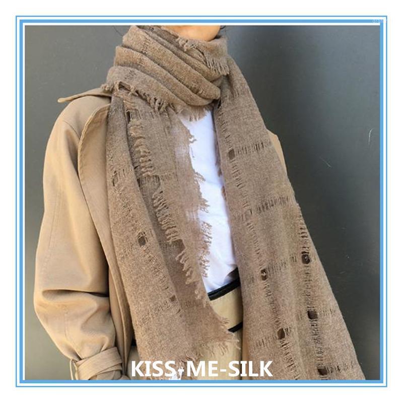 Scarves KMS Handmade Hollow Wool Scarf Shawl Dual-use Solid Color Autumn And Winter 70*200CM/210G, Blue;gray
Scarves KMS Handmade Hollow Wool Scarf Shawl Dual-use Solid Color Autumn And Winter 70*200CM/210G, Blue;gray
