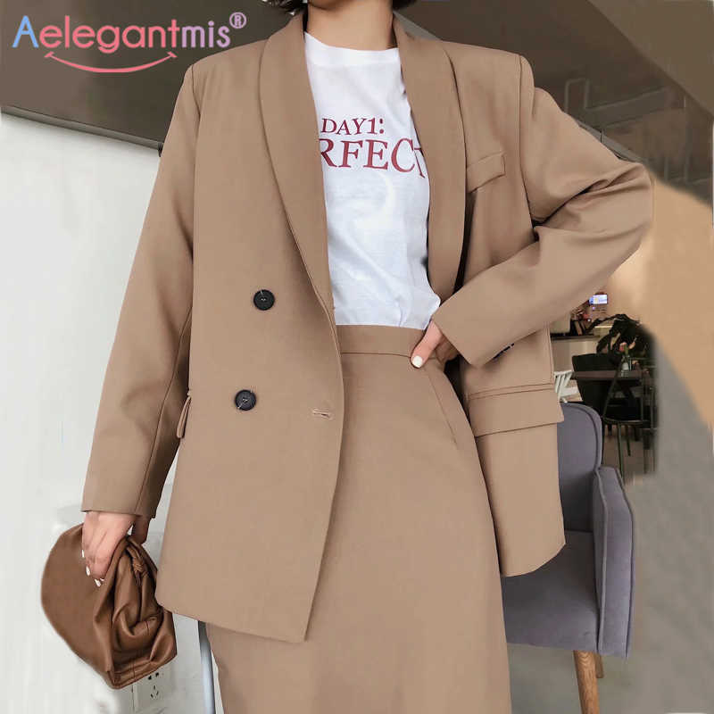 Aelegantmis Fashion Khaki Double Breasted Office Ladies Casual Blazer Women Long Sleeve Pockets OL Work Coats Solid Blazers 210607, Pink
Aelegantmis Fashion Khaki Double Breasted Office Ladies Casual Blazer Women Long Sleeve Pockets OL Work Coats Solid Blazers 210607, Pink