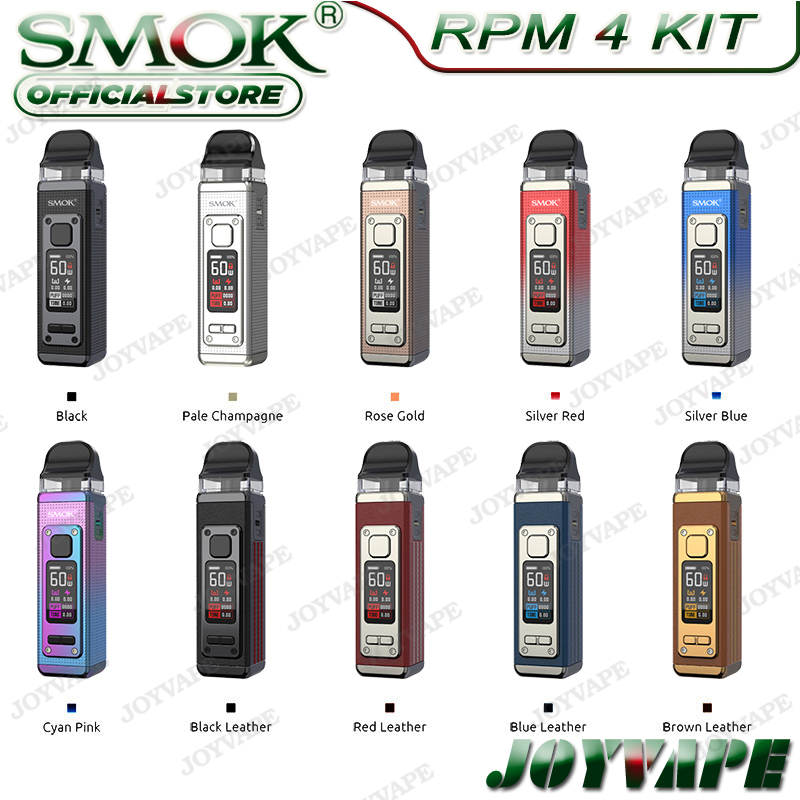 SMOK RPM 4 Kit 60W 1650mAh with RPM4 LP2&RPM Pod Cartridge Side Filling Leak Proof Design E-cigarette Vape Device 100% Original
SMOK RPM 4 Kit 60W 1650mAh with RPM4 LP2&RPM Pod Cartridge Side Filling Leak Proof Design E-cigarette Vape Device 100% Original
