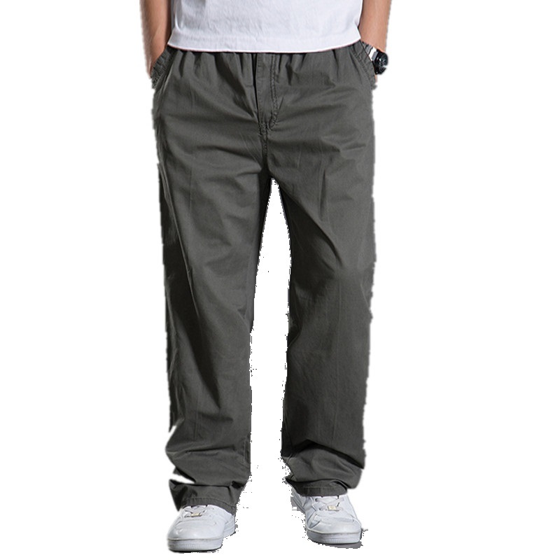 Spring Summer Casual Pants Men Cargo Pants Cotton Loose Trousers Mens Pants Overalls Male Fashion Super Large XL-6XL 210518