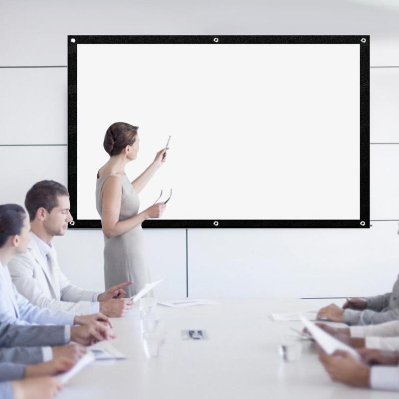 Projection Screens 100Inch HD Foldable Portable Projector Video Movie Screen 4:3/16:9 Canvas Soft Curtain For Indoor Outdoor Home Theater
Projection Screens 100Inch HD Foldable Portable Projector Video Movie Screen 4:3/16:9 Canvas Soft Curtain For Indoor Outdoor Home Theater