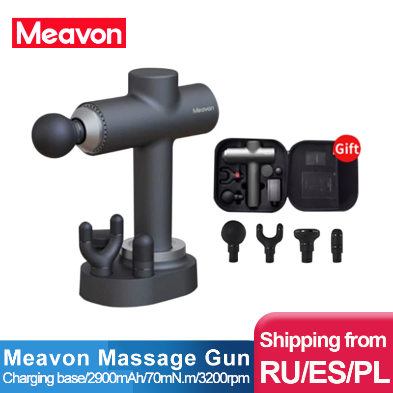 Meavon Massage gun massager gun Machine Deep Muscle Relaxation Fascia Massager 3 Modes Body massager
Meavon Massage gun massager gun Machine Deep Muscle Relaxation Fascia Massager 3 Modes Body massager
