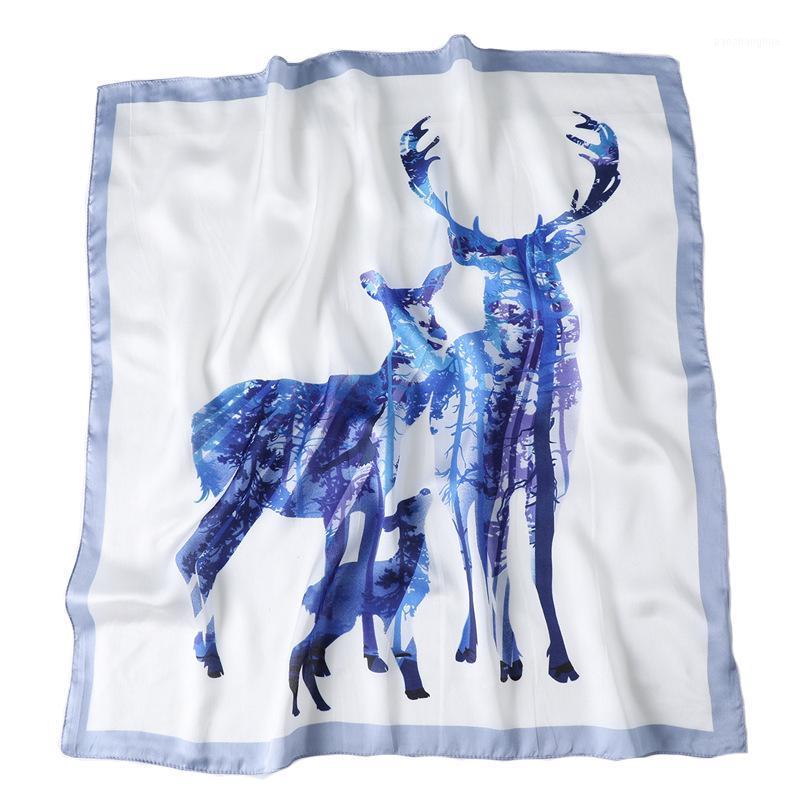 Scarves 70cm*70cm Square Bandana Women Designer Reindeer Print Scarf Foulard Femme Silk Touch Headband Wraps Christmas Gift, Blue;gray
Scarves 70cm*70cm Square Bandana Women Designer Reindeer Print Scarf Foulard Femme Silk Touch Headband Wraps Christmas Gift, Blue;gray