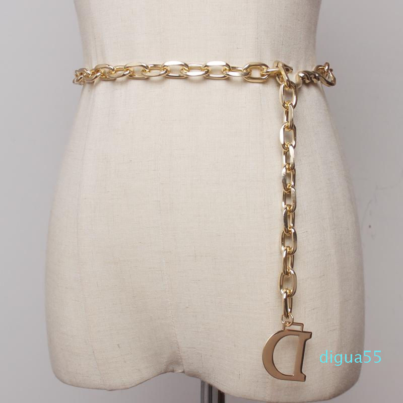 Fashion Letter Metal Chain Women Thin Waist Belt Gold And Silver Colors Available Belts, Black;brown
Fashion Letter Metal Chain Women Thin Waist Belt Gold And Silver Colors Available Belts, Black;brown