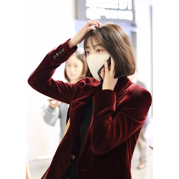 women Velvet blazers and jackets womens female business suits Office lady suit formal blazer coat feminino 210519