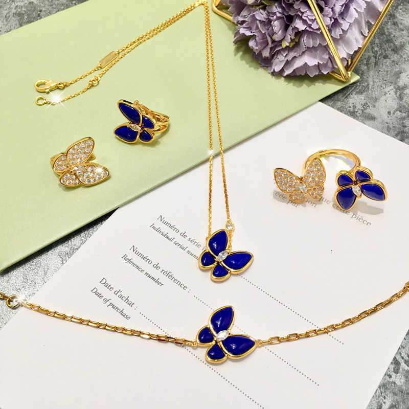 Brand Pure 925 Sterling Silver Jewelry For Women Blue Lapis Butterfly Wedding Jewelry Set Earrings Necklace Bracelet Rrings
Brand Pure 925 Sterling Silver Jewelry For Women Blue Lapis Butterfly Wedding Jewelry Set Earrings Necklace Bracelet Rrings