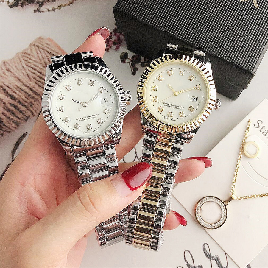 Fashion Brand Watch Women Girl Crystal Style Metal Steel Band Quartz Wrist Watches R150, Slivery;brown
Fashion Brand Watch Women Girl Crystal Style Metal Steel Band Quartz Wrist Watches R150, Slivery;brown