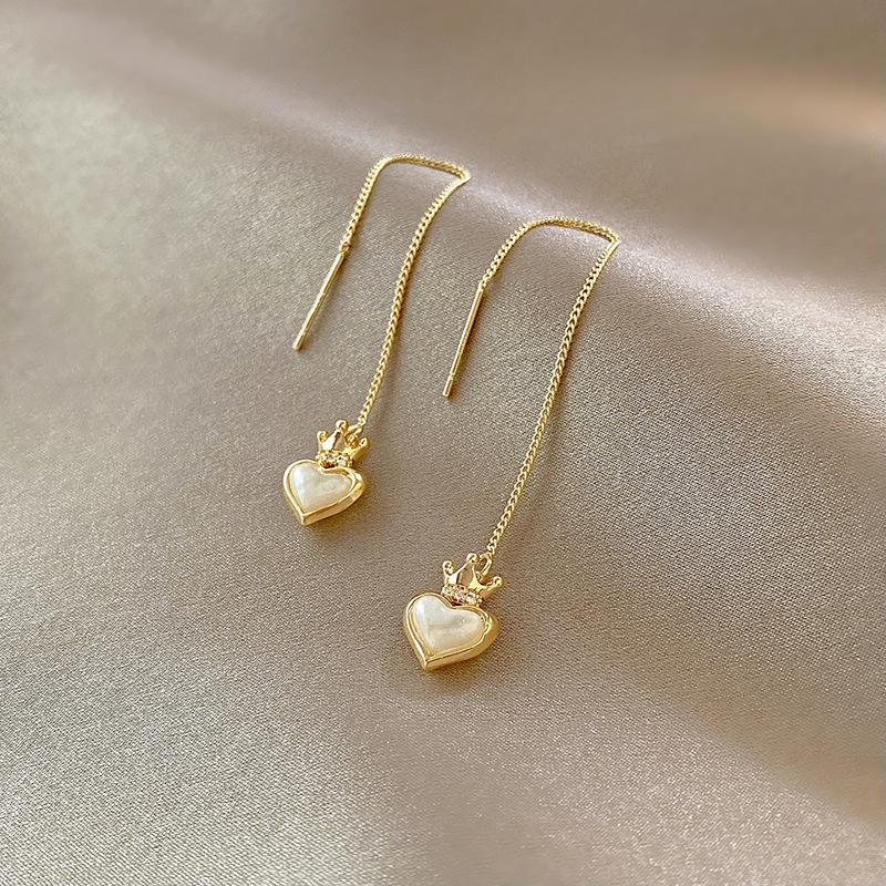 Dangle & Chandelier Arrival Fashion Drop Earrings Metal Classic Heart Women Long Simple Female Jewelry, Silver
Dangle & Chandelier Arrival Fashion Drop Earrings Metal Classic Heart Women Long Simple Female Jewelry, Silver