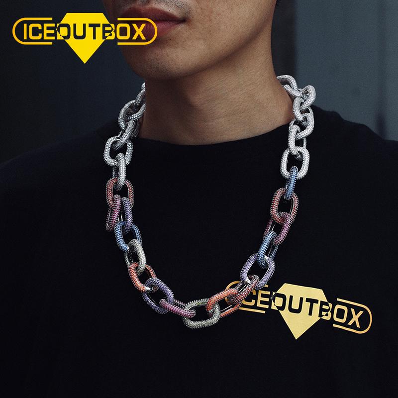 Exaggerated 22mm Thick Chain Europe For Men's Iced Out Colorful Hip Hop Big DJ Stage Jewelry Personality Fashion Necklace Chains, Silver
Exaggerated 22mm Thick Chain Europe For Men's Iced Out Colorful Hip Hop Big DJ Stage Jewelry Personality Fashion Necklace Chains, Silver