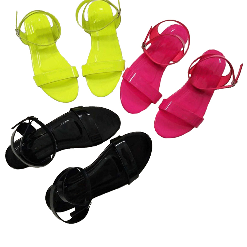 Latest Designer Sandals for Women Flat Low Heels Slides Ladies Patent Leather Shoes TPR Summer Beach Slippers Ankle Strap Flip Flop Buckle Gladiator, Black
Latest Designer Sandals for Women Flat Low Heels Slides Ladies Patent Leather Shoes TPR Summer Beach Slippers Ankle Strap Flip Flop Buckle Gladiator, Black
