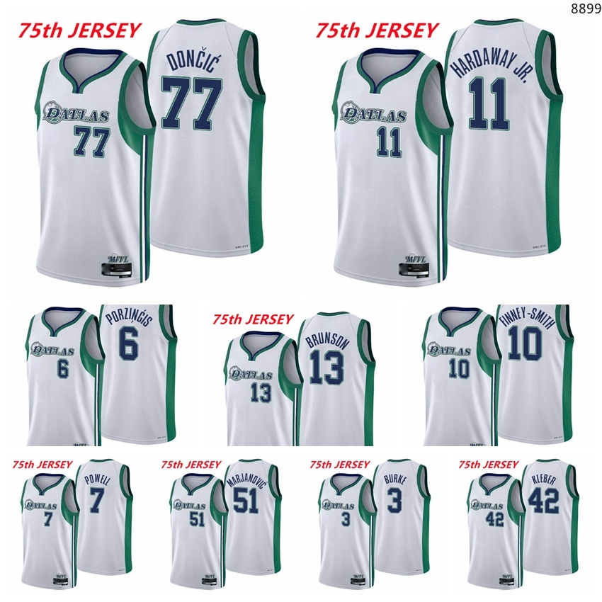 Dalla Men Maverick Luka Doncic Kristaps Porzingis Jalen Brunson Tim Hardaway Jr. Smith Dwight Powell Maxi Kleber 2021/22 75th Anniversary City Basketball Jersey, 14
Dalla Men Maverick Luka Doncic Kristaps Porzingis Jalen Brunson Tim Hardaway Jr. Smith Dwight Powell Maxi Kleber 2021/22 75th Anniversary City Basketball Jersey, 14