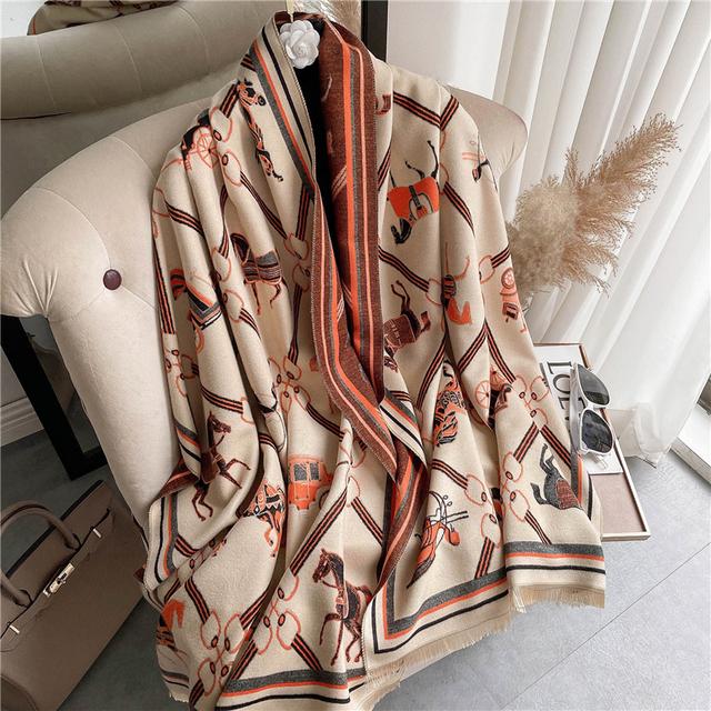 Scarves 2021 Thick Warm Print Winter Cashmere Scarf Women Hijab Blanket Shawl Wrap Foulard Female Soft Echarpe Bufanda Pashmina 180*65cm
Scarves 2021 Thick Warm Print Winter Cashmere Scarf Women Hijab Blanket Shawl Wrap Foulard Female Soft Echarpe Bufanda Pashmina 180*65cm